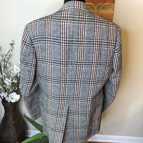 The Andover Plaid Oversized Unisex Blazer Large - Picture 10 of 11